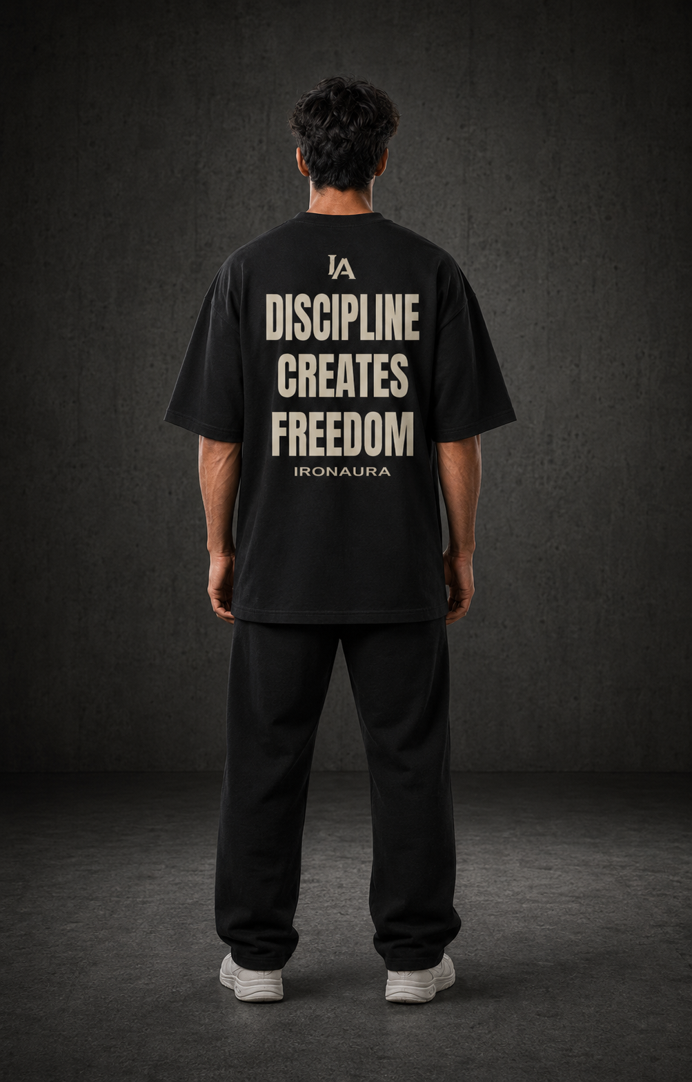 Unisex Oversized Classic T-Shirt DISCIPLINE CREATES FREEDOM